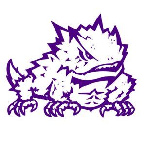 Vinyl Decal for Window - TCU Horned Frog